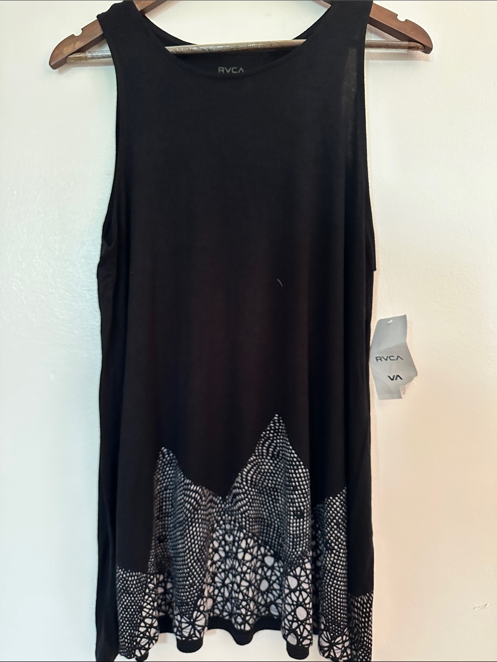 RVCA Black Sleeveless Tank/Tunic